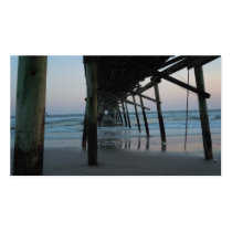 Beautiful "Under the Pier" Beach Scene Business Card