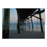 Beautiful "Under the Pier" Beach Scene Greeting Cards