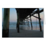 Beautiful "Under the Pier" Beach Scene Greeting Cards