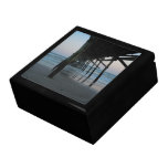 Beautiful "Under the Pier" Beach Scene Trinket Box
