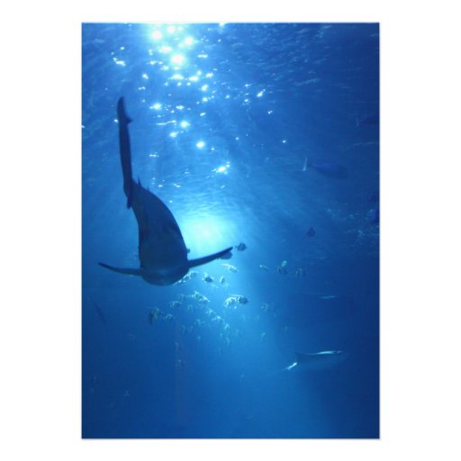 Beautiful Underwater Sea Themed Wedding Invitation