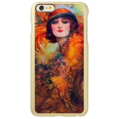Beautiful Vibrant Vintage Classy Woman Incipio Feather® Shine iPhone 6 Plus Case