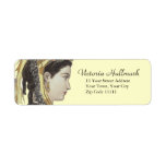 Beautiful Victorian Lady in Profile Return Address Label