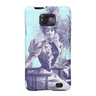 Beautiful Victorian Lady - Purple and Blue Samsung Galaxy S Cases