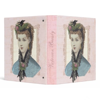 Beautiful Victorian Lady with Rose in Hair Binders by VictorianBeauties