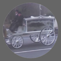 Beautiful Vintage Funeral stickers