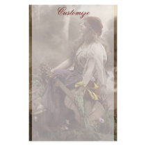 Beautiful Vintage Guitar Siren Stationery
