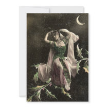 Beautiful Vintage Moon Bather Invitation