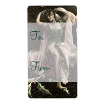 Beautiful Vintage Moon Bather Labels