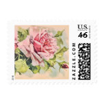 Beautiful Vintage Rose Painting Postage