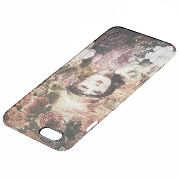 Beautiful Vintage Woman Flower Abstract Uncommon Clearlyâ„¢ Deflector iPhone 6 Plus Case-3