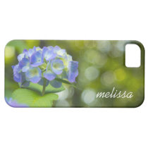 Beautiful Violet Hydrangea Green Leaf Bokeh Lights iPhone 5 Cover