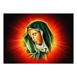 Beautiful Virgin Mary Portrait Personalized Announcements