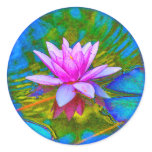 Beautiful Waterlily Lotus Blossom Yoga Sticker
