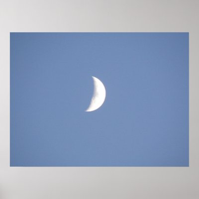 waxing crescent moon. Beautiful Waxing Crescent Moon
