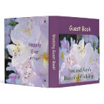 Beautiful Wedding Guest Book! Pastel Flowers Binders