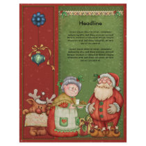 Beautiful, whimsical Christmas design Letterhead Template
