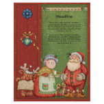 Beautiful, whimsical Christmas design letterhead