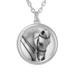 Beautiful white Horse head Custom Jewelry