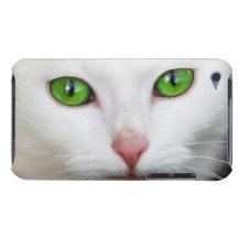 Beautiful white kitty cat kitten animal lover barely there iPod covers