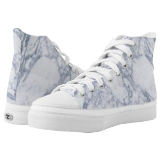 Beautiful White Marble Stone Printed Shoes