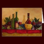 Beautiful Wine Art Card cards