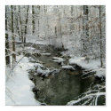 Beautiful Winter Brook Poster posters by pammys Beautiful Winter Brook Poster posters