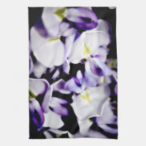 Beautiful wisteria flower kitchen tea towel kitchen towels