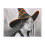 Beautiful Witch Halloween Postcard