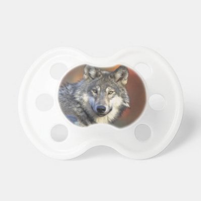 Beautiful Wolf BooginHead Pacifier