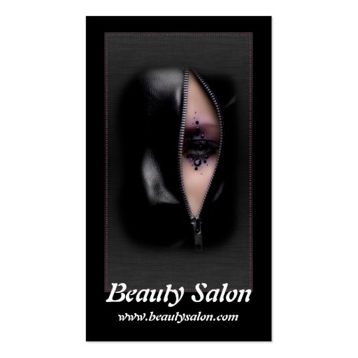 Beautiful Woman 11b Beauty Salon Business Cards (front side)