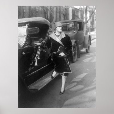 Beautiful woman and cars