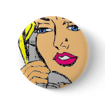 beautiful woman buttons
