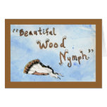 Beautiful Wood-nymph Moth watercolor Greeting Cards