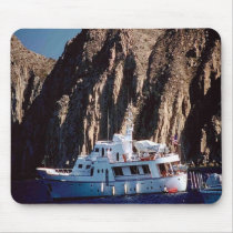 Beautiful-yacht, out for a cruse, on a mouse pad mousepads