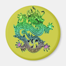 Beautiful Year of the Dragon Gifts Refrigerator Magnets