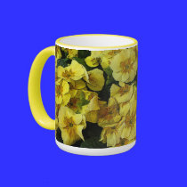 beautiful yellow flowers mugs