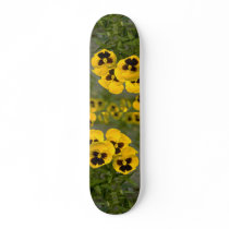 Beautiful yellow Pansies Skateboards