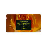 Beautiful yellow rose custom address label