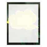 Beautiful yellow rose customized letterhead