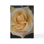 Beautiful Yellow  Rose-Valentine Card