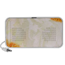 Beautiful Yellow roses and light green floral Portable Speaker
