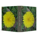 Beautiful Yellow Wildflower Binder