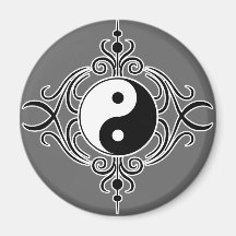 Beautiful Yin Yang Tshirt or Product Refrigerator Magnets