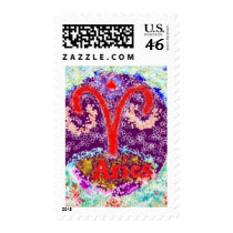 Beautiful ZODIAC Symbol ARIES Stamp