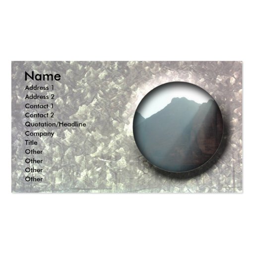Beautifull customizable business card galvanize (front side)
