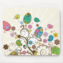 Beautifull East Eggs Design! Mousepads
