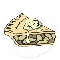 Beautifully creamy apple pie stickers