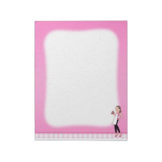 Beautifully Illustrated Notepad 40 pages, 11' x 8. notepad