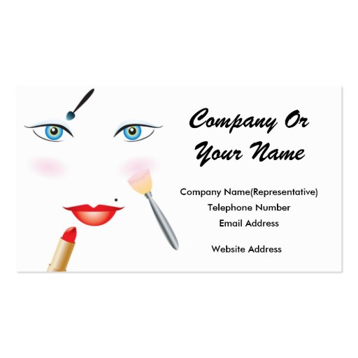 Beauty #6 Design 2 Business Card (front side)